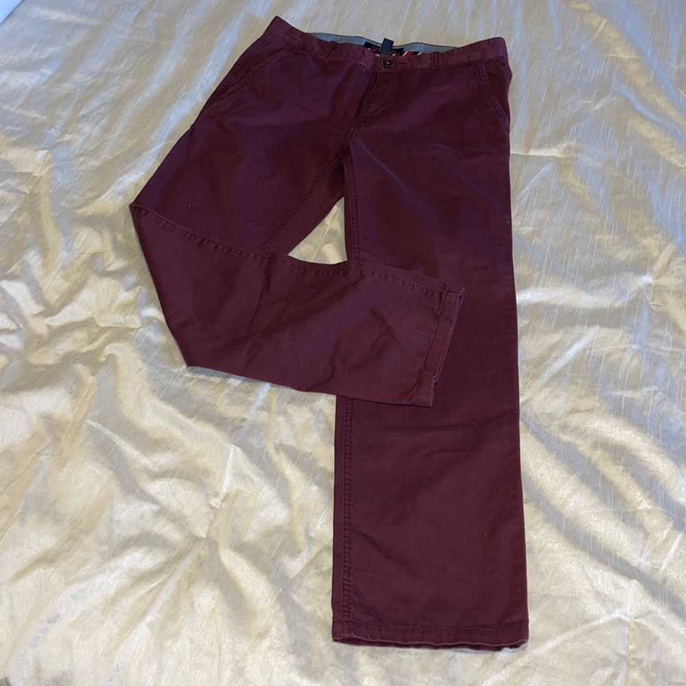 Tommy Hilfiger Burgundy Dress Pants